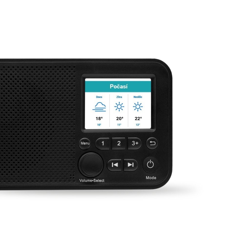 TESLA Electronics - Radio DAB+ FM 5W/1800 mAh noir