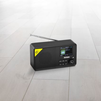 TESLA Electronics - Radio DAB+ FM 5W/4000 mAh zwart