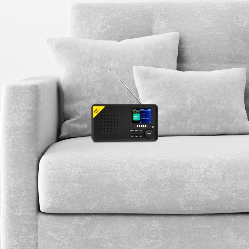 TESLA Electronics - Radio DAB+ FM 5W/4000 mAh zwart
