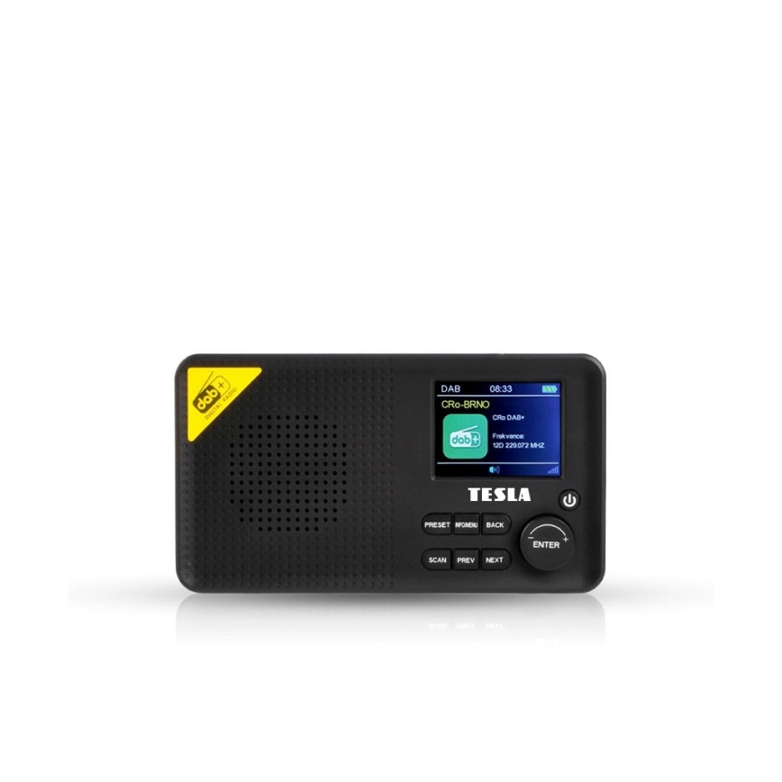 TESLA Electronics - Radio DAB+ FM 5W/4000 mAh zwart