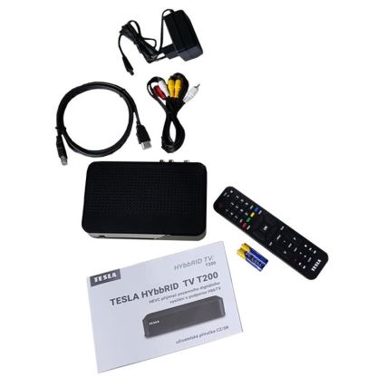 TESLA Electronics - récepteur DVB-T2 H.265 (HEVC) avec HbbTV 12V + télécommande