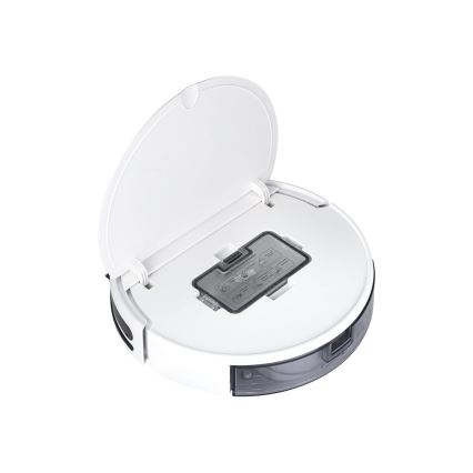 TESLA Electronics RoboStar - Aspirateur robot connecté 2en1 2500 mAh Wi-Fi Tuya blanc + télécommande