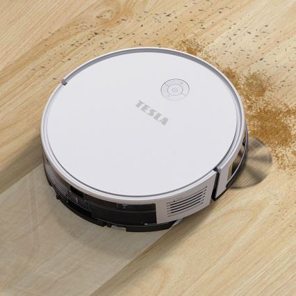 TESLA Electronics RoboStar - Aspirateur robot connecté 2en1 2600 mAh Wi-Fi blanc + télécommande