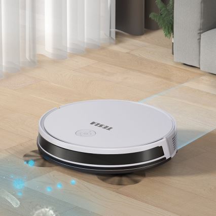 TESLA Electronics RoboStar - Aspirateur robot connecté 2en1 2600 mAh Wi-Fi blanc + télécommande