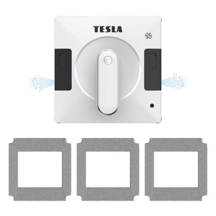 TESLA Electronics RoboStar - Slimme raamreiniger met dubbele waterverneveling 72W/230V/500 mAh Wi-Fi + afstandsbediening