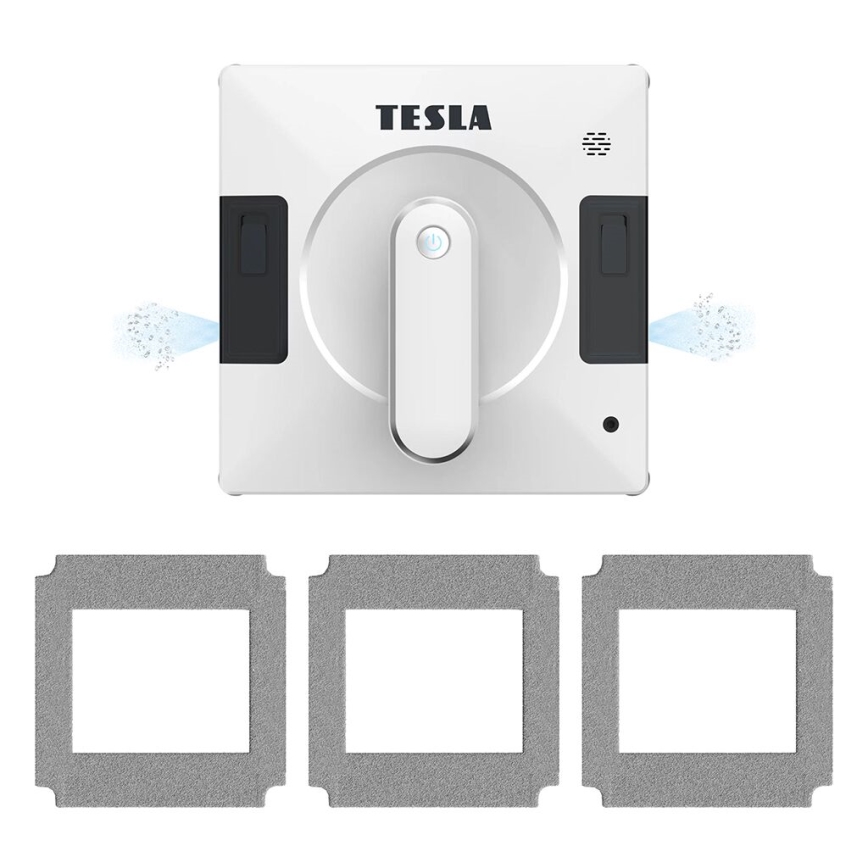 TESLA Electronics RoboStar - Slimme raamreiniger met dubbele waterverneveling 72W/230V/500 mAh Wi-Fi + afstandsbediening