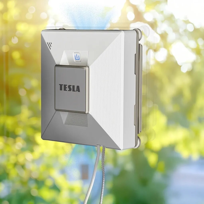 TESLA Electronics RoboStar - Slimme raamreiniger met waterverneveling 72W/230V/650 mAh Wi-Fi + afstandsbediening