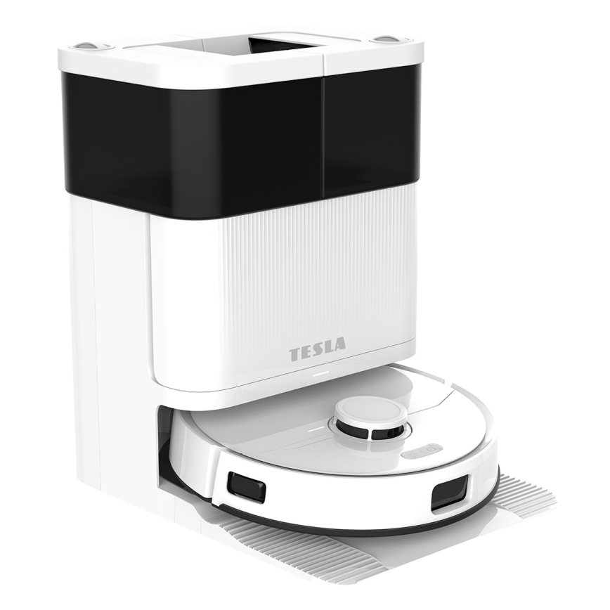 TESLA Electronics RoboStar - Robot aspirateur intelligent 3-en-1 5200 mAh Wi-Fi blanc