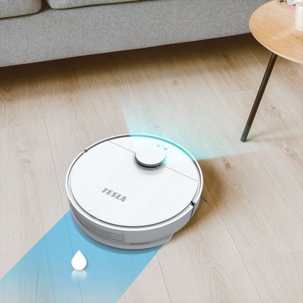 TESLA Electronics RoboStar - Slimme robotstofzuiger 2-in-1 2550 mAh Wi-Fi wit