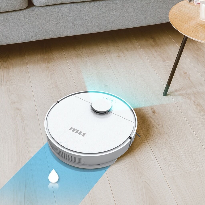 TESLA Electronics RoboStar - Slimme robotstofzuiger 2-in-1 2550 mAh Wi-Fi wit