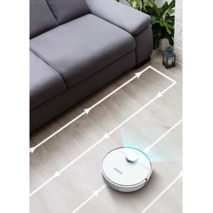 TESLA Electronics RoboStar - Slimme robotstofzuiger 2-in-1 2550 mAh Wi-Fi wit