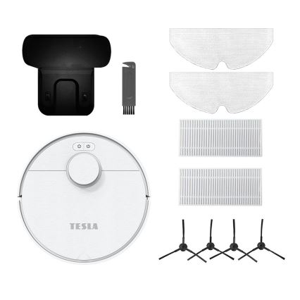 TESLA Electronics RoboStar - Slimme robotstofzuiger 2-in-1 2550 mAh Wi-Fi wit
