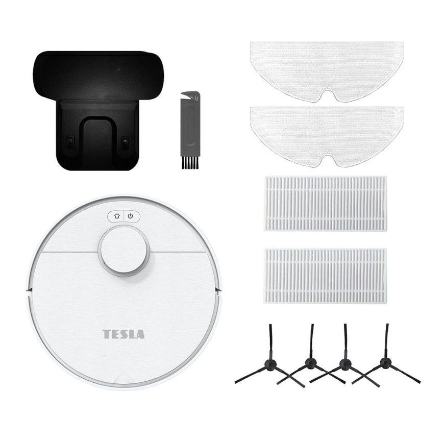 TESLA Electronics RoboStar - Slimme robotstofzuiger 2-in-1 2550 mAh Wi-Fi wit