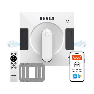 TESLA Electronics RoboStar - Slimme raamreiniger met dubbele waterverneveling 72W/230V/500 mAh Wi-Fi + afstandsbediening