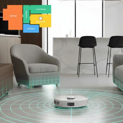 TESLA Electronics RoboStar - Slimme robotstofzuiger 2-in-1 3200 mAh Wi-Fi wit