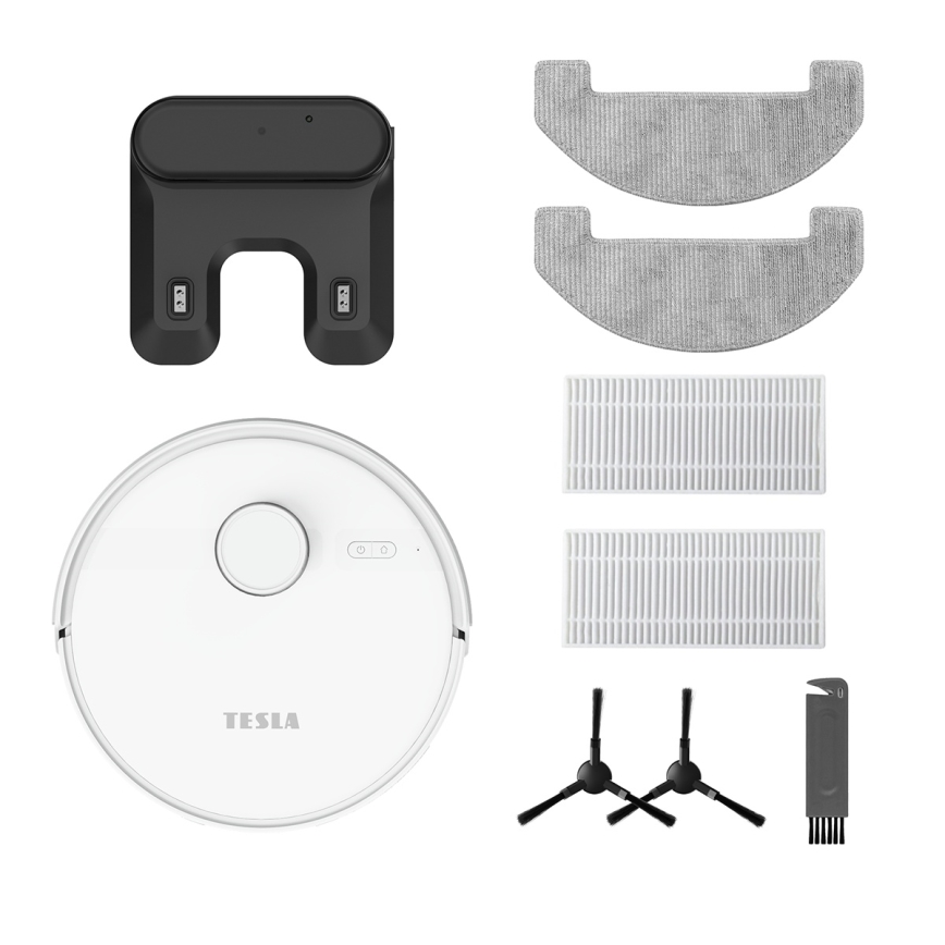 TESLA Electronics RoboStar - Slimme robotstofzuiger 2-in-1 3200 mAh Wi-Fi wit