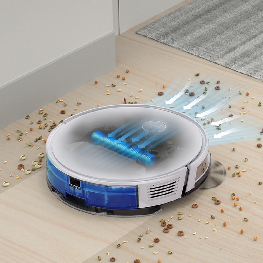 TESLA Electronics RoboStar - Slimme robotstofzuiger 2in1 2600 mAh Wi-Fi wit + afstandsbediening