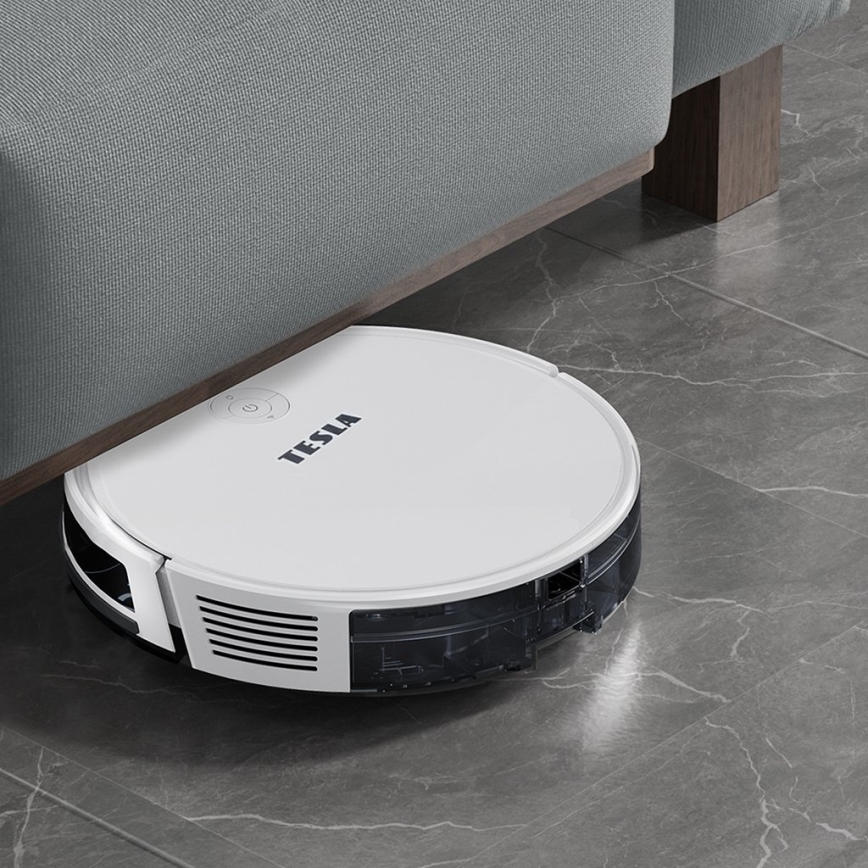 TESLA Electronics RoboStar - Slimme robotstofzuiger 2in1 2600 mAh Wi-Fi wit + afstandsbediening