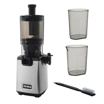 TESLA Electronics SlowJuicer Deluxe - Sapcentrifuge met lage snelheid 250W/230V roestvrij/zwart