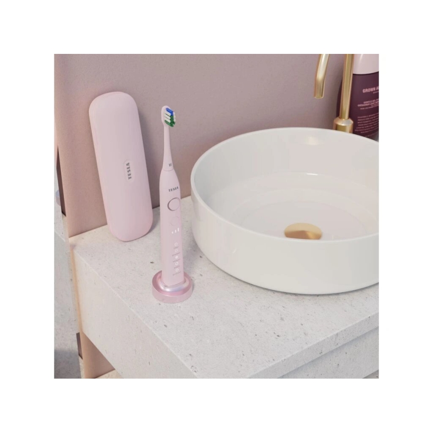 TESLA Smart - Brosse à dents sonique TS400 rose