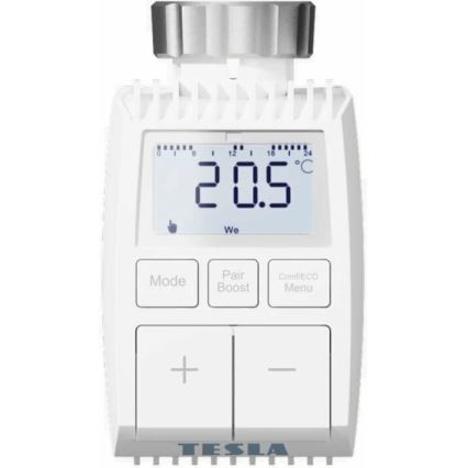 TESLA Smart - LOT 3x Tête thermostatique connectée sans fil + passerelle connectée Hub Zigbee Wi-Fi