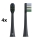 TESLA Smart - LOT 4x Tête de rechange pour brosse à dents sonic TS400 noir