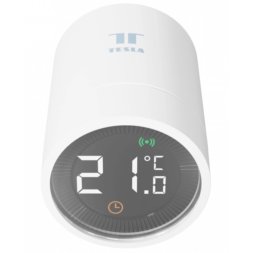 TESLA Smart - Slimme draadloze thermostaatkop met LCD-scherm 2xAA