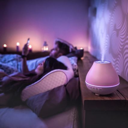 TESLA Smart - Slimme LED aroma diffuser met achtergrondverlichting LED/10W/24V Wi-Fi