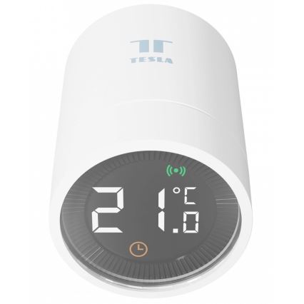 TESLA Smart - Tête thermostatique sans fil connectée avec écran LCD 2xAA