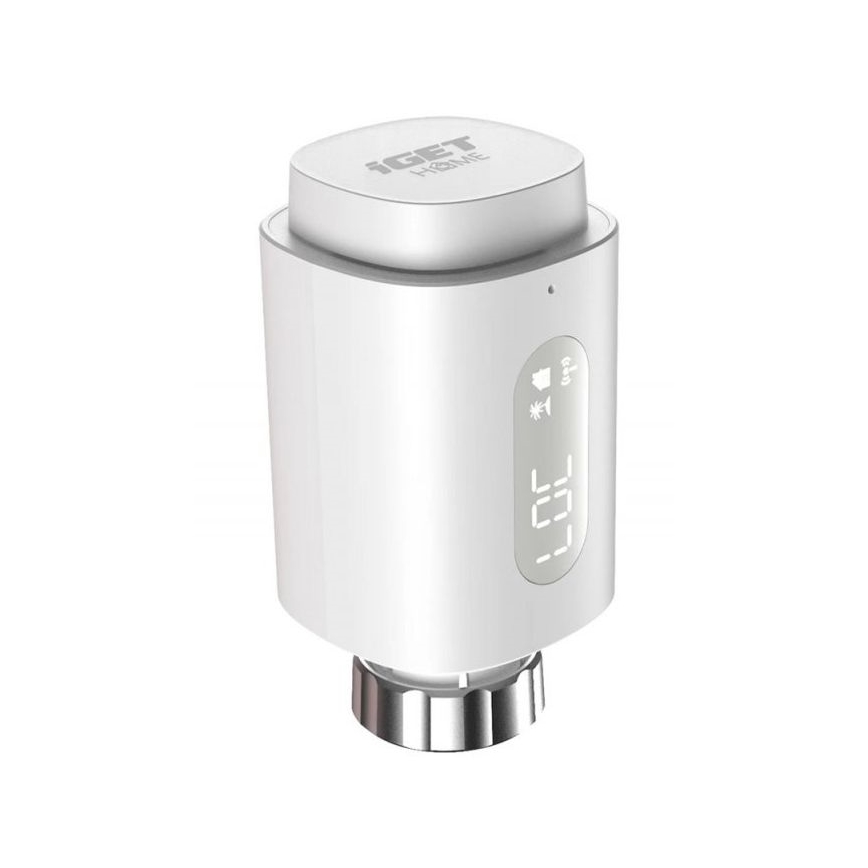 Tête thermostatique connectée avec affichage LED 2xAA/3V Zigbee