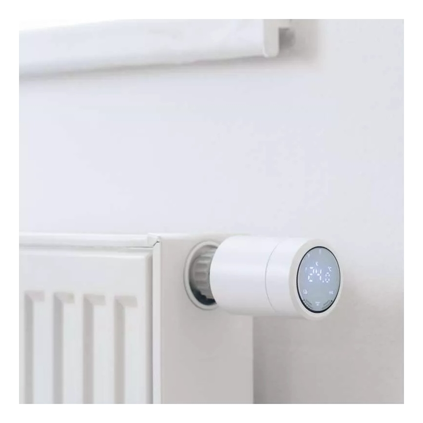Tête thermostatique connectée avec écran LCD GoSmart M30x1,5 2xAA/1,5V Tuya
