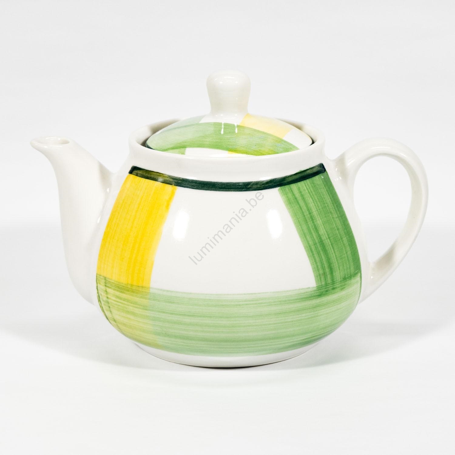 Petite théière en céramique, décor Miami, de Villeroy & Boch Blanc/Vert