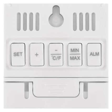 Thermomètre numérique avec hygromètre, 2x AAA, blanc