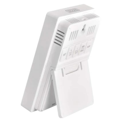 Thermomètre numérique avec hygromètre, 2x AAA, blanc