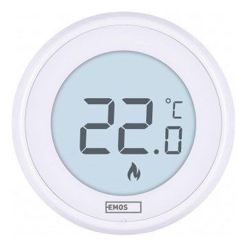 Thermostat d'ambiance manuel 230V/6A 2xAA blanc