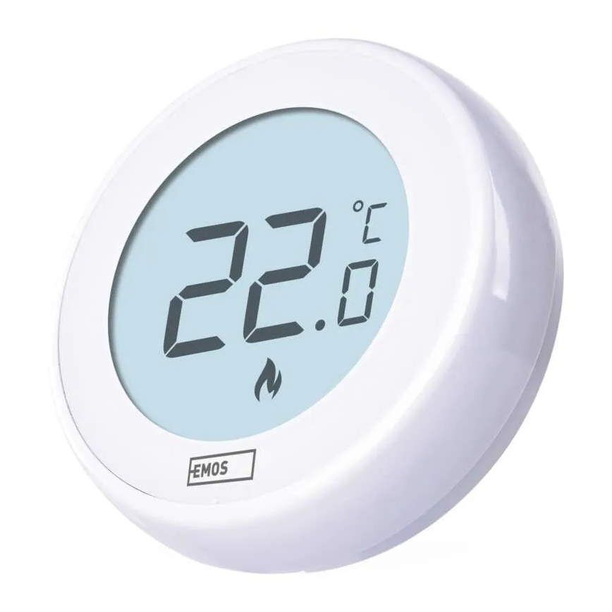 Thermostat d'ambiance manuel 230V/6A 2xAA blanc