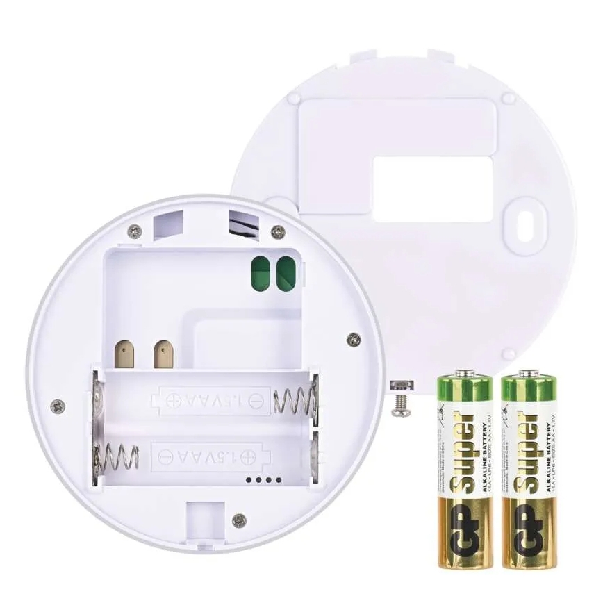 Thermostat d'ambiance manuel 230V/6A 2xAA blanc