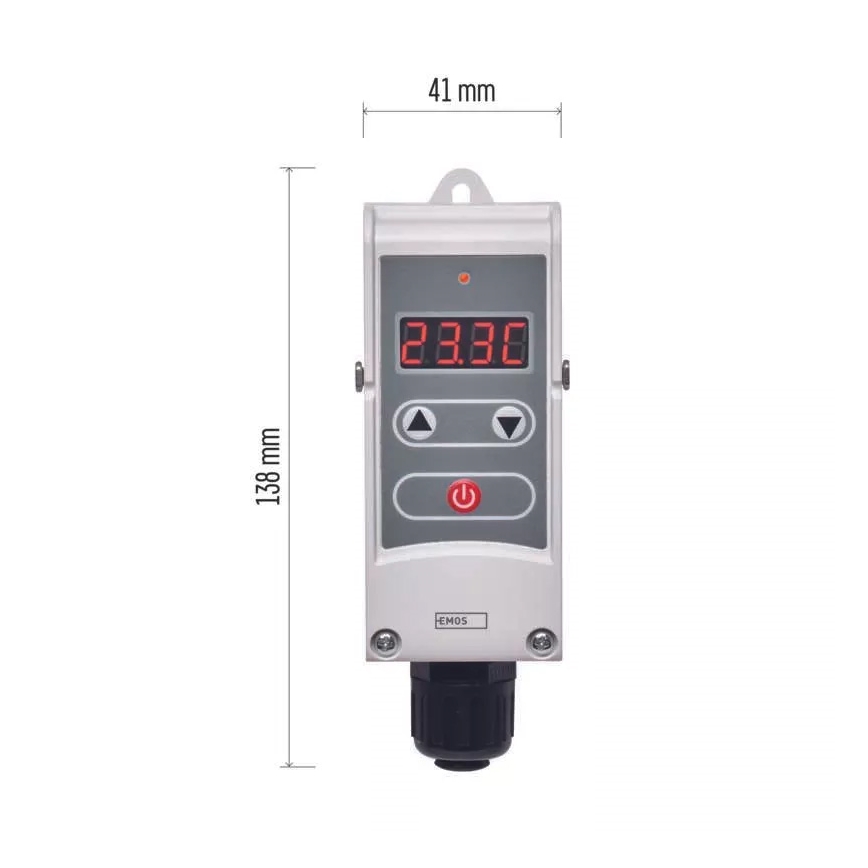 Thermostat numérique attaché 230V