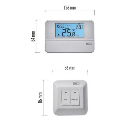 Thermostat programmable 230V + 2xAA