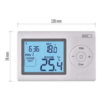 Thermostat programmable 2xAAA