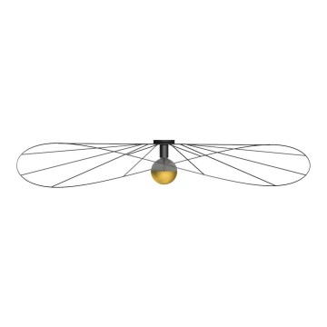 Thoro TH.015 - Plafondlamp ESKOLA 1xE27/60W/230V zwart
