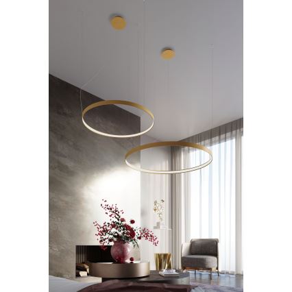 Thoro TH.174 - LED Hanglamp aan een koord RIO LED/50W/230V CRI90 3000K diameter 78 cm goud