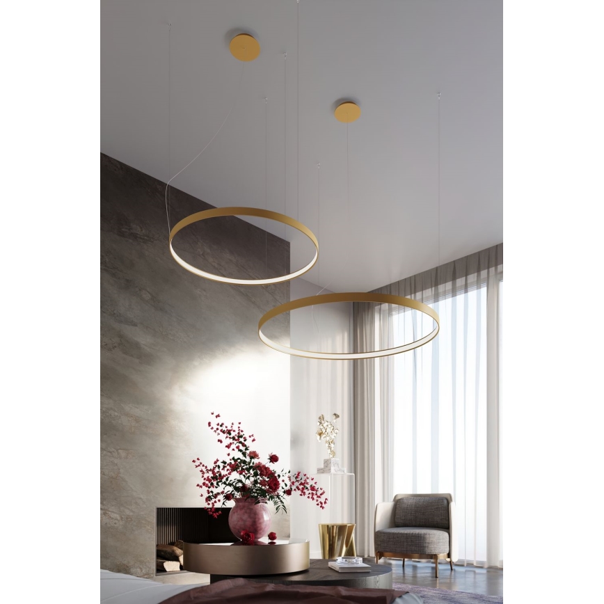 Thoro TH.174 - LED Hanglamp aan een koord RIO LED/50W/230V CRI 90 3000K diameter 78 cm goud