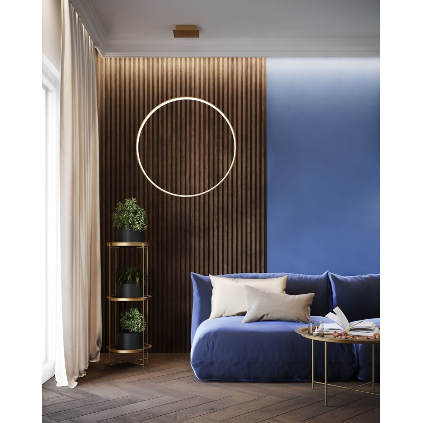Thoro TH.175 - LED Hanglamp aan een koord RIO LED/50W/230V CRI 90 3000K diameter 78 cm goud