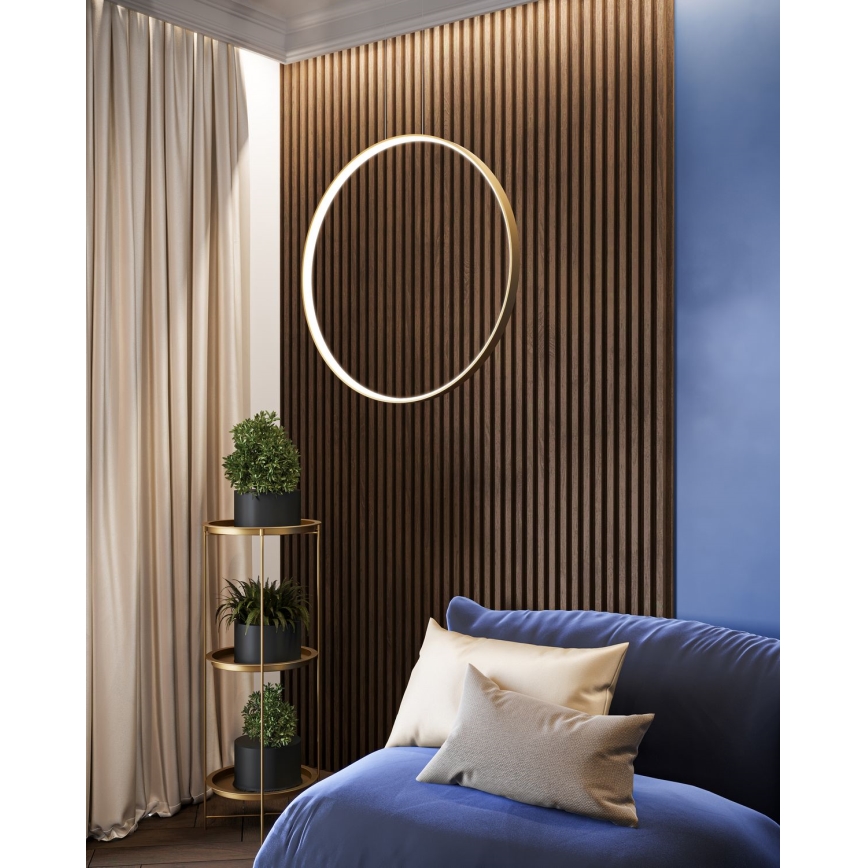 Thoro TH.175 - LED Hanglamp aan een koord RIO LED/50W/230V CRI 90 3000K diameter 78 cm goud