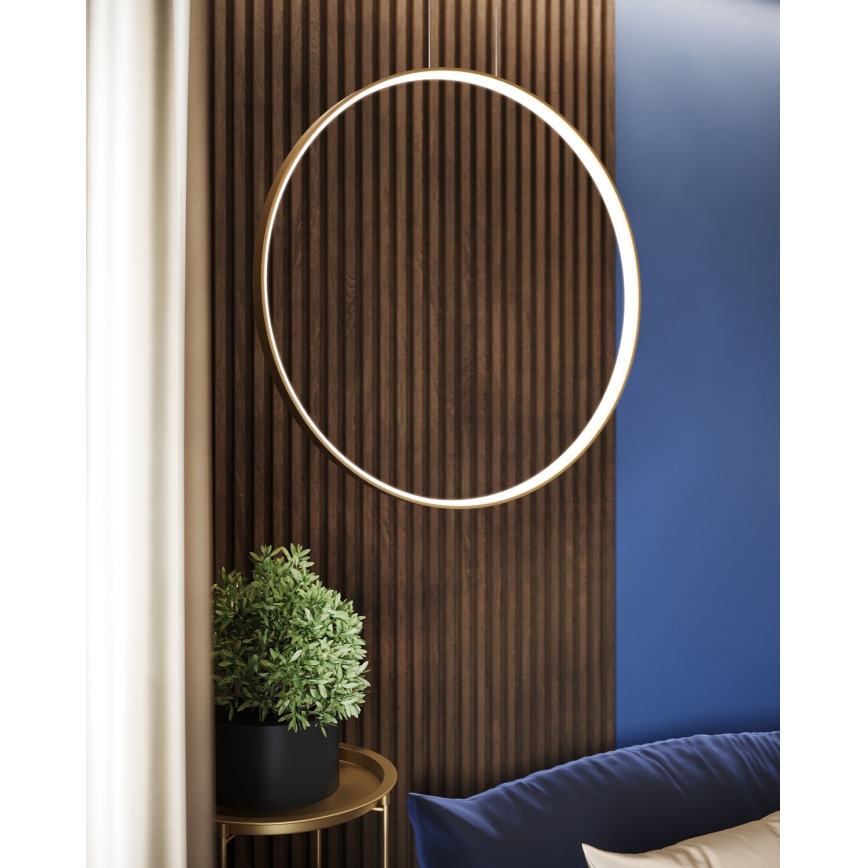 Thoro TH.175 - LED Hanglamp aan een koord RIO LED/50W/230V CRI 90 3000K diameter 78 cm goud