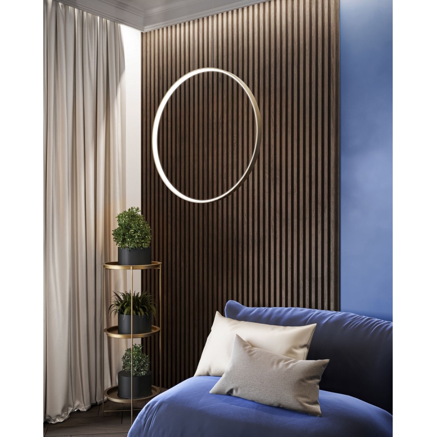 Thoro TH.221 - LED Hanglamp aan een koord RIO LED/30W/230V CRI 95 4000K diameter 55 cm goud