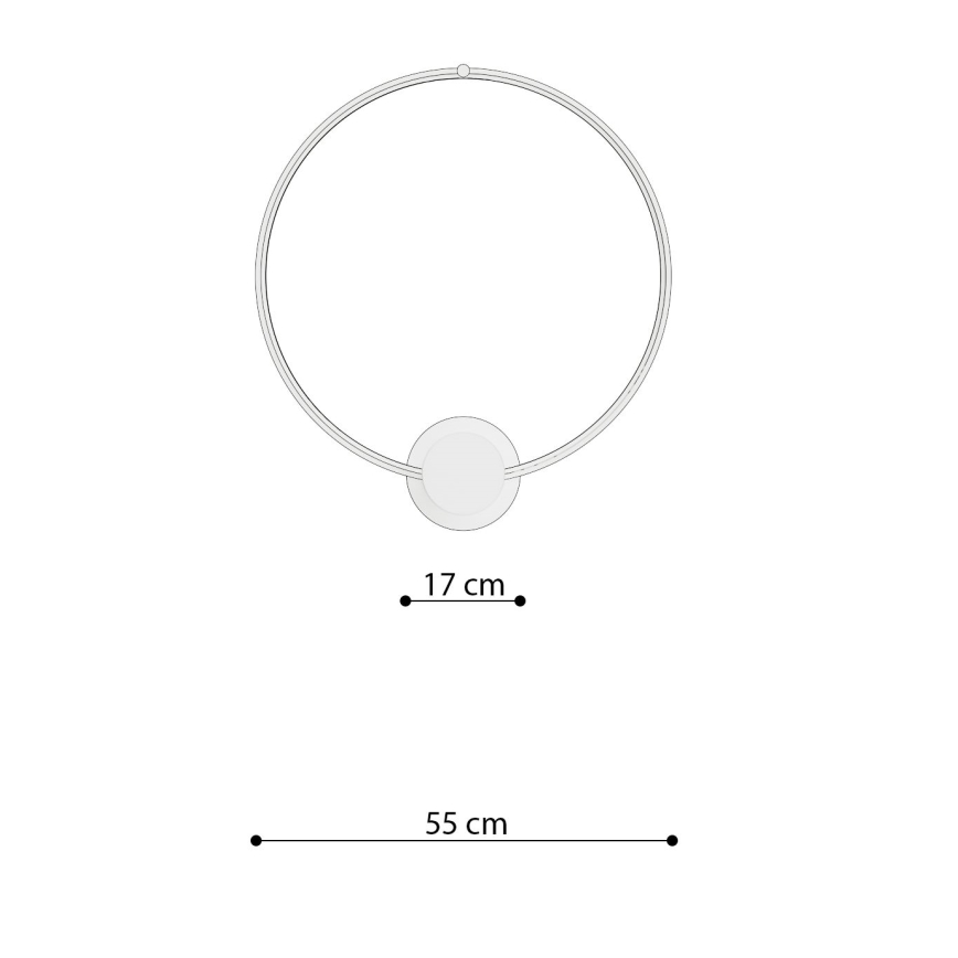 Thoro TH.223 - LED Plafondlamp RIO LED/30W/230V CRI 95 4000K diameter 55 cm goud