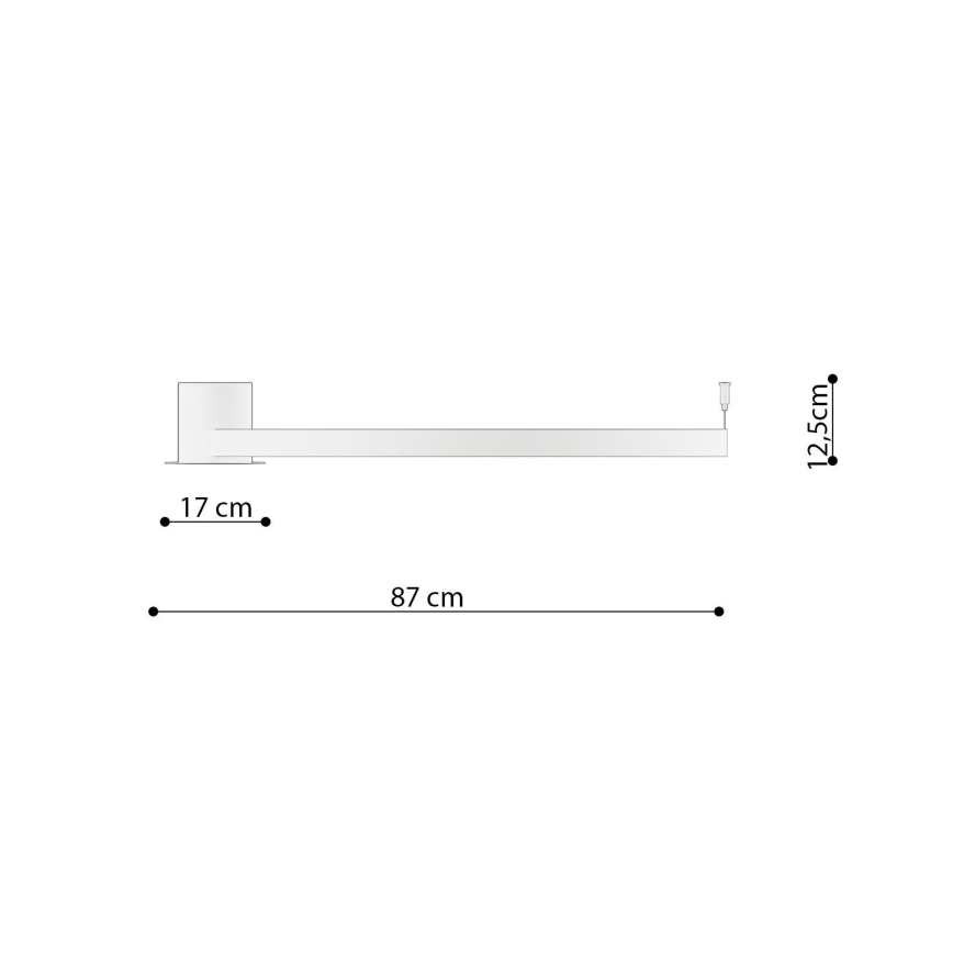 Thoro TH.224 - Plafonnier RIO LED/50W/230V CRI 90 3000K d. 78 cm doré