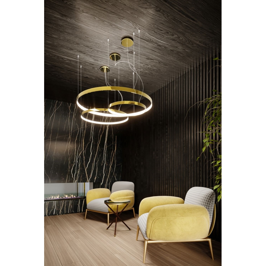 Thoro TH.246 - LED Hanglamp aan een koord RIO LED/50W/230V CRI 90 3000K diameter 78 cm goud